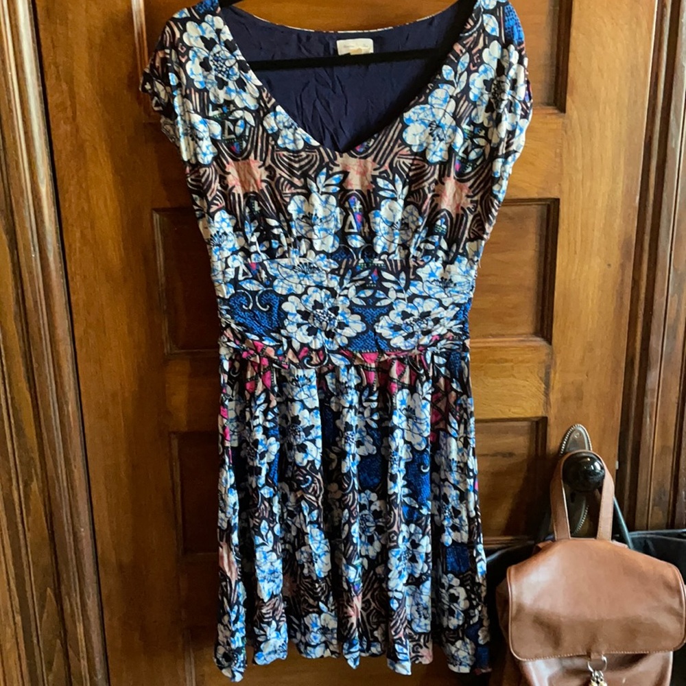 Anthro short sleeve dress